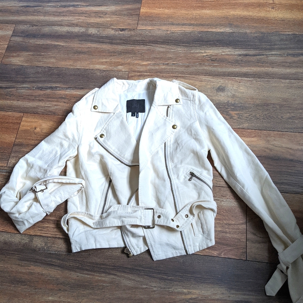 Paige White Denim Jacket